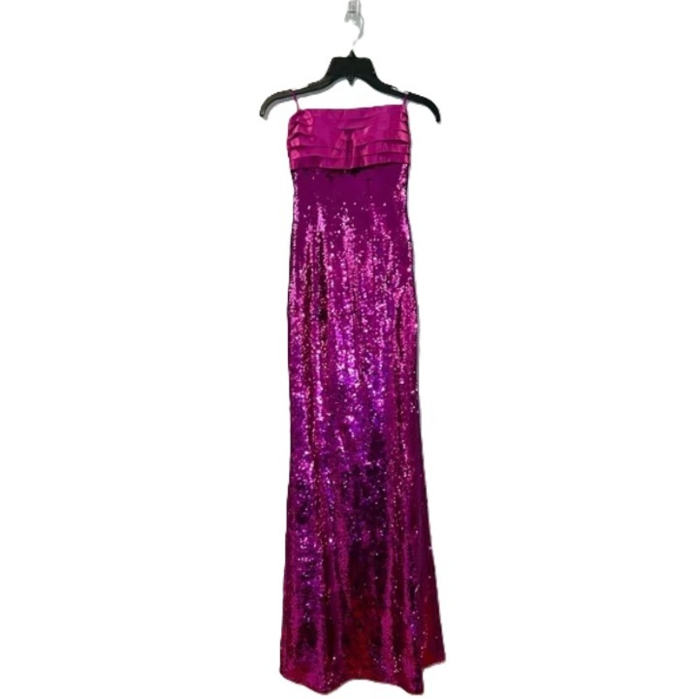 JcPenny Johnny Wujek Sangria Long Dress Large